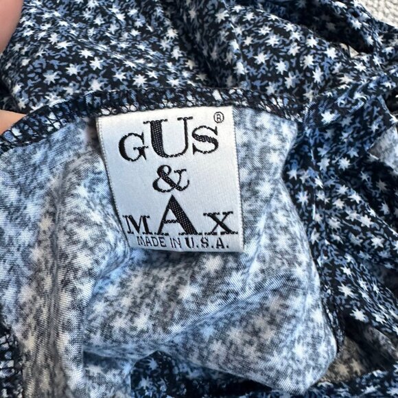 Vintage Gus & Max 90s Mini Floral Print Overall Sleeveless Romper - Picture 8 of 9